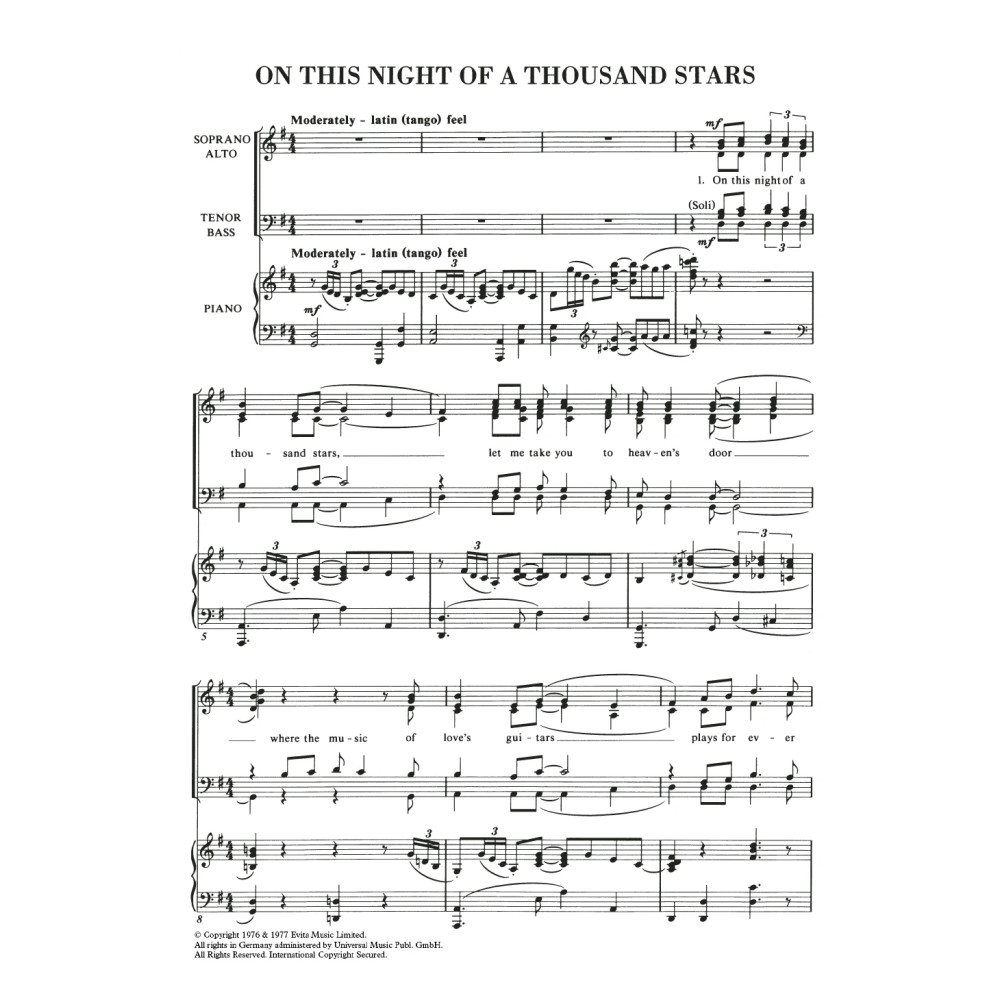 On This Night Of A Thousand Stars