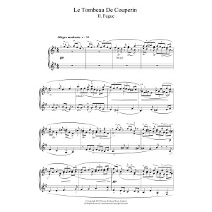 Le Tombeau De Couperin - II. Fugue