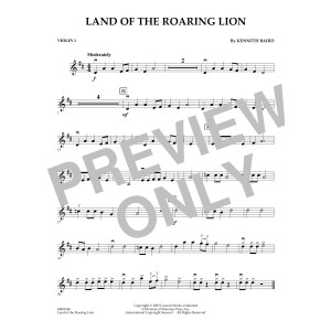 Land of the Roaring Lion - Violin 1