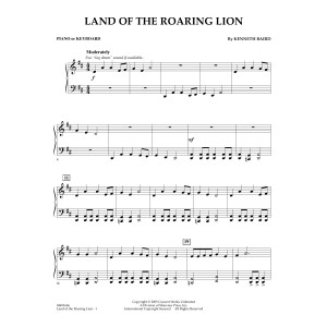 Land of the Roaring Lion - Piano