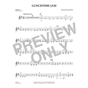 Lunchtime Jam - Violin 3 (Viola Treble Clef)