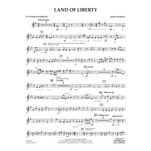 Land of Liberty - Bb Tenor Saxophone