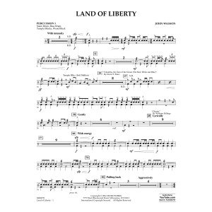 Land of Liberty - Percussion 1