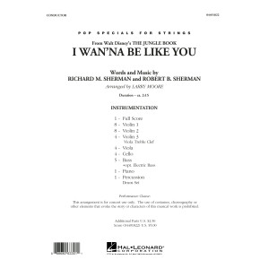 I Wan'na Be Like You (from The Jungle Book) - Conductor Score (Full Score)