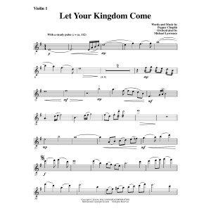 Let Your Kingdom Come - Violin 1