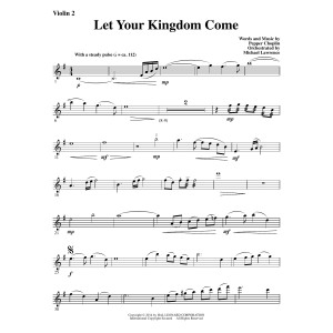 Let Your Kingdom Come - Violin 2