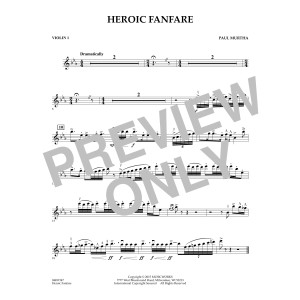Heroic Fanfare - Violin 1