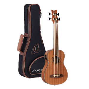 Basse Ortega Lizard Fretless, 4 Cord, Eq