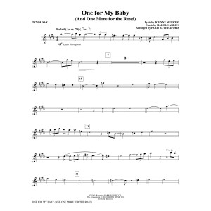 One for My Baby (and One More for the Road) - Bb Tenor Saxophone