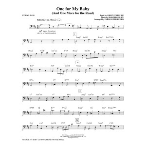 One for My Baby (and One More for the Road) - Bass