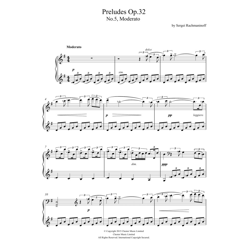 Preludes Op.32, No.5 Moderato