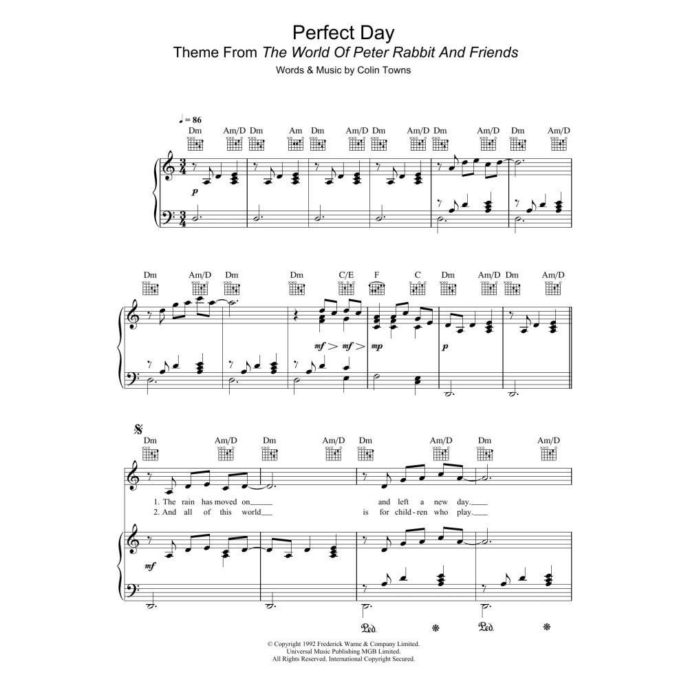 Perfect Day (Theme From 'The World Of Peter Rabbit And Friends')