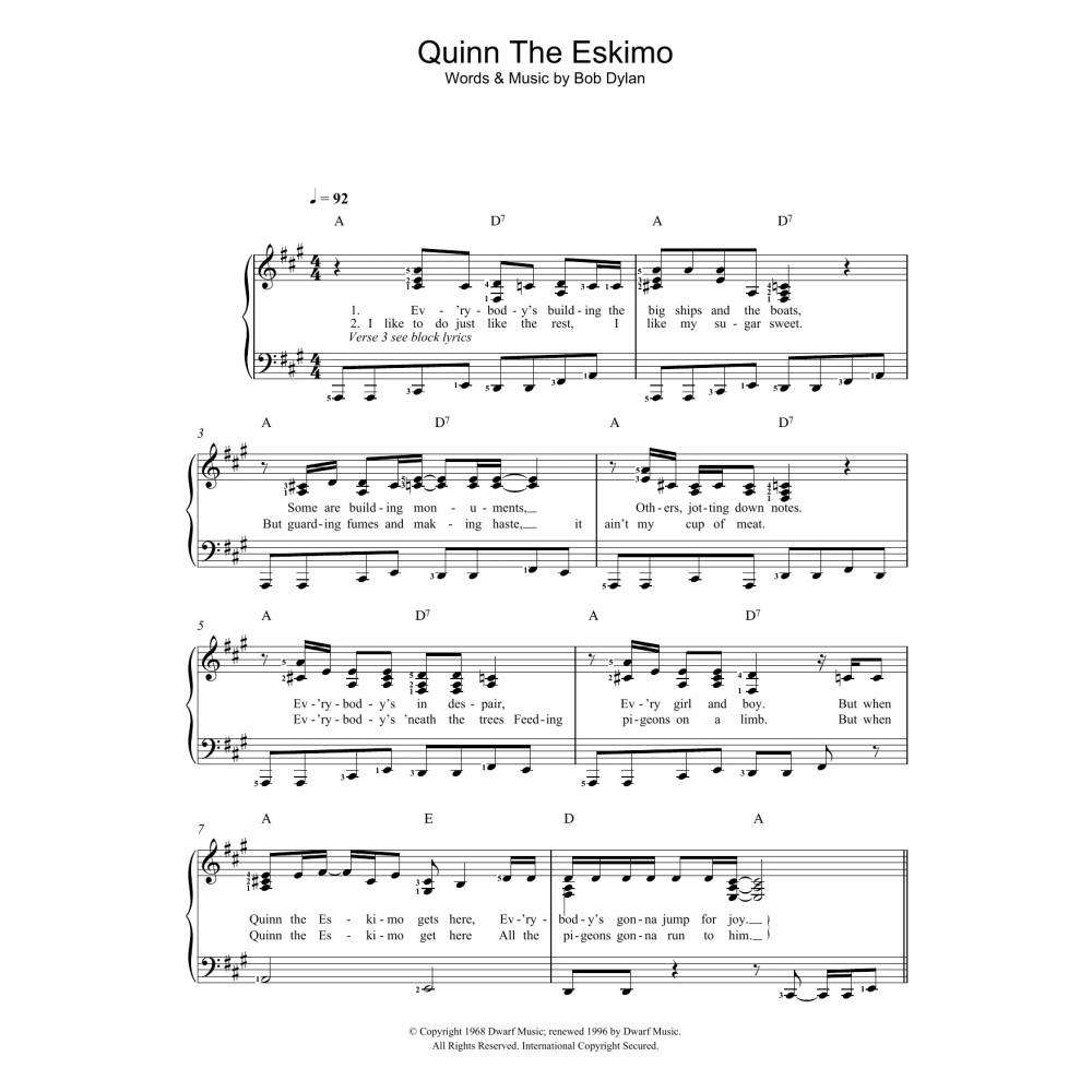 Quinn The Eskimo (The Mighty Quinn)