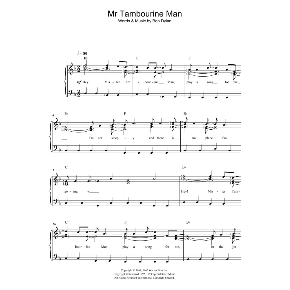 Mr. Tambourine Man
