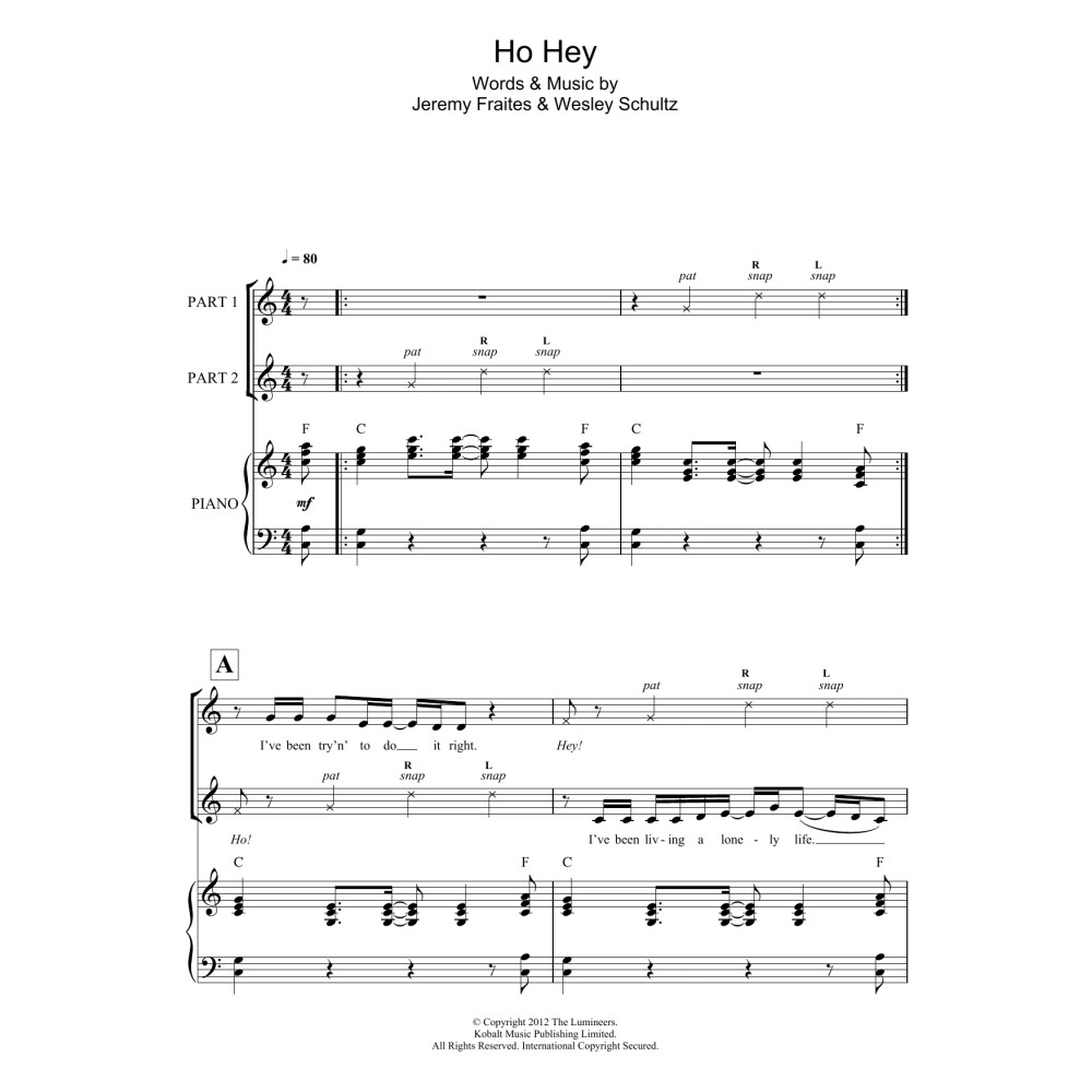 Ho Hey (arr. Rick Hein)