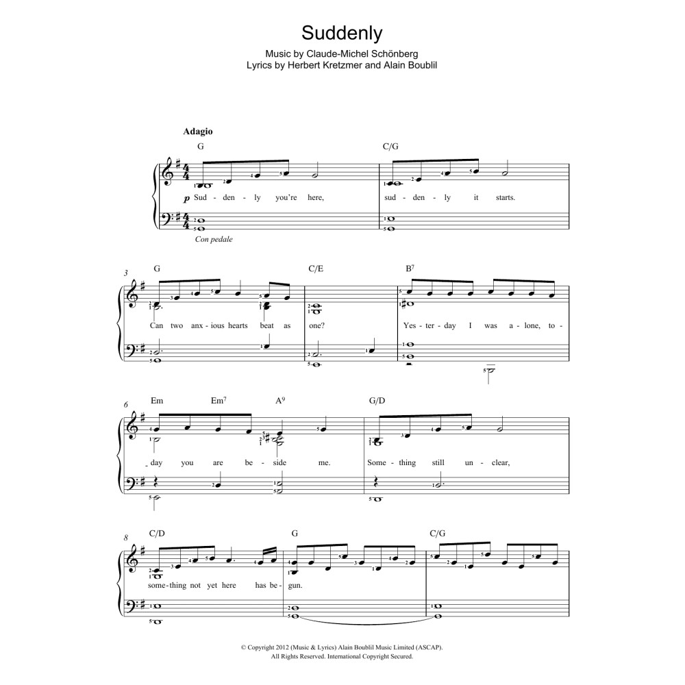 Suddenly (from Les Miserables The Movie)
