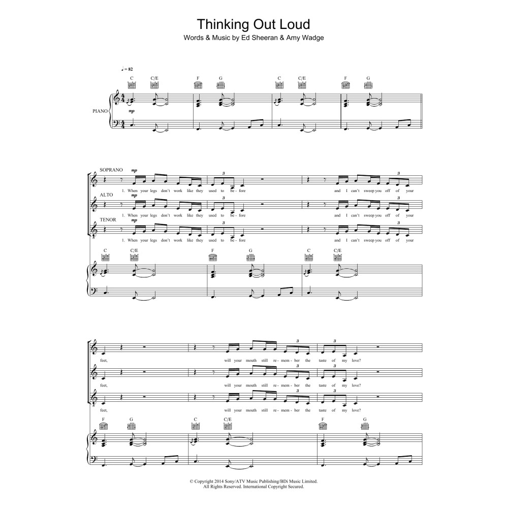 Thinking Out Loud (arr. Mark De-Lisser)