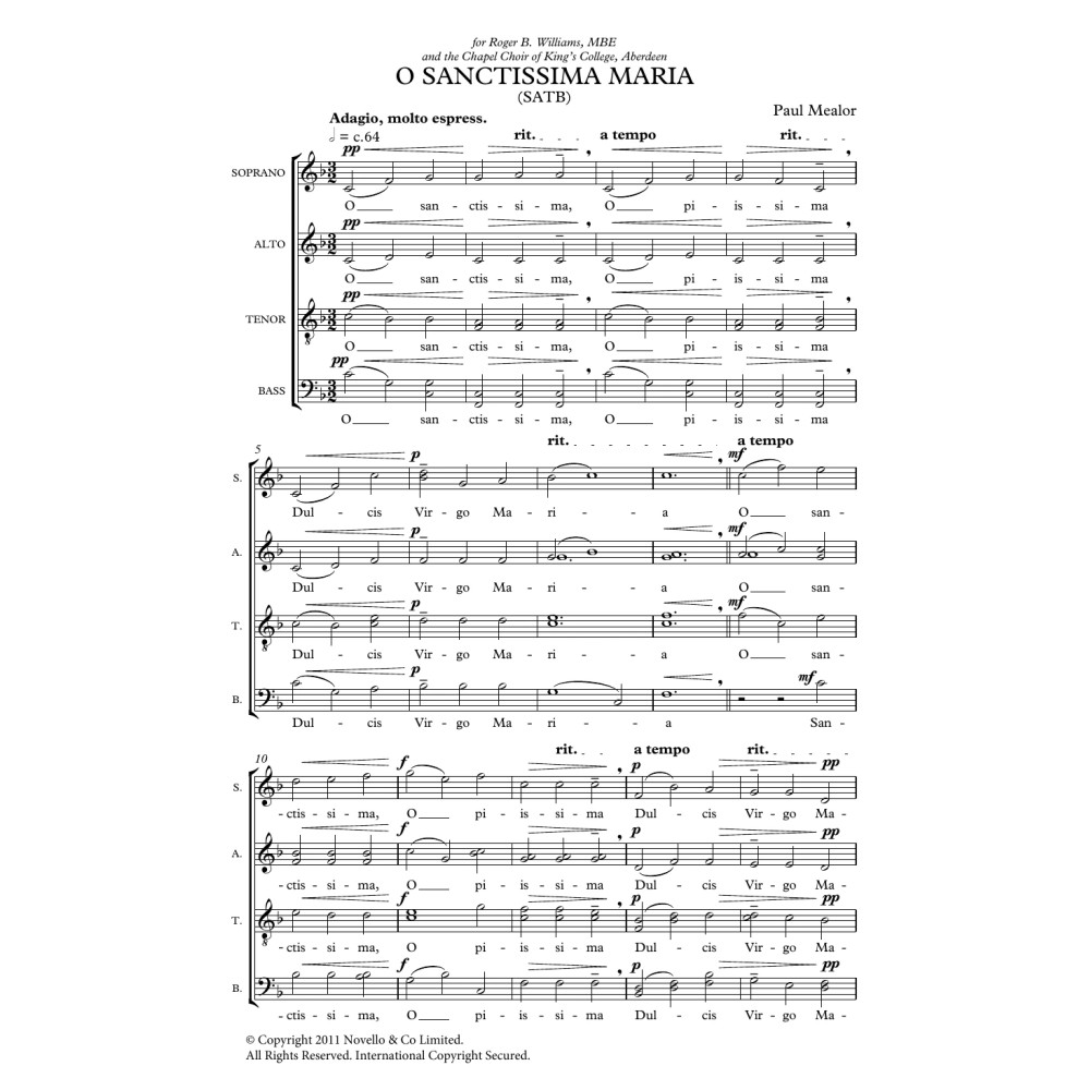 O Sanctissima Maria