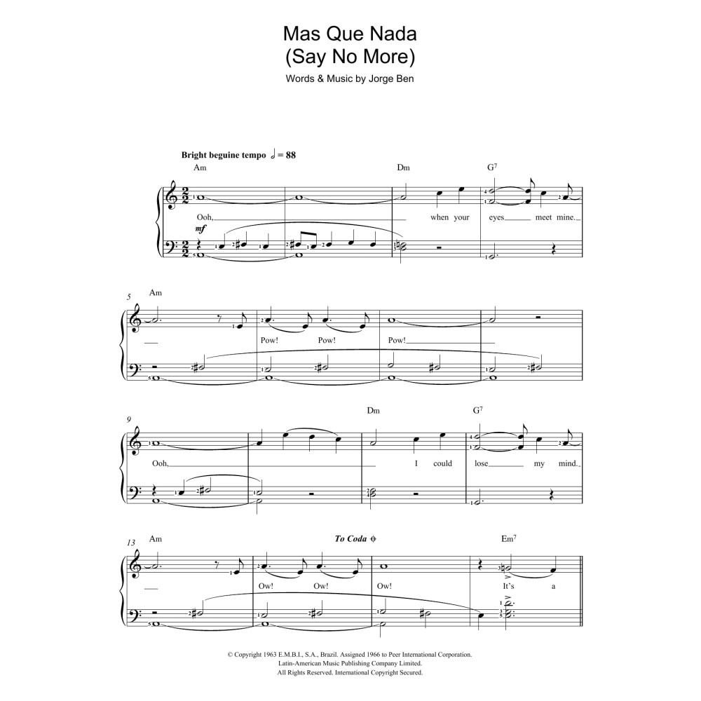 Mas Que Nada (Say No More)