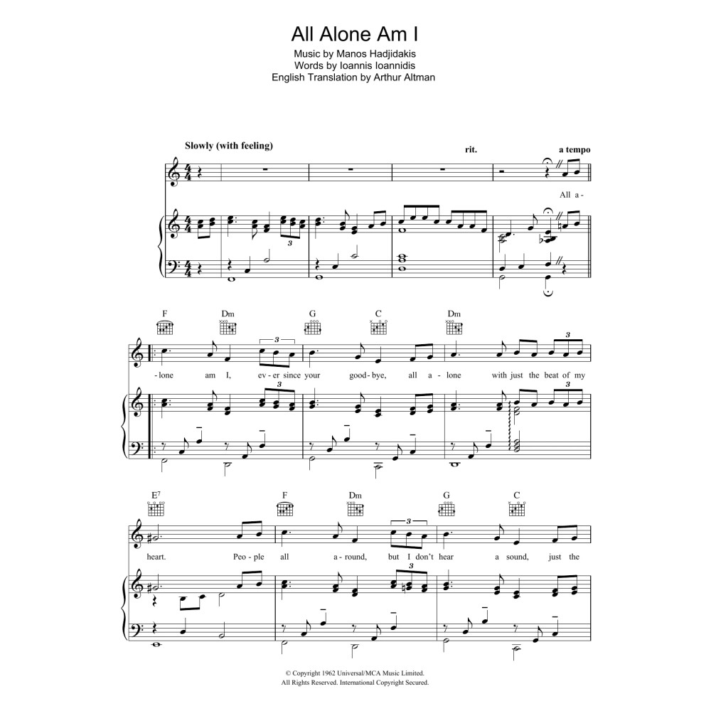 All Alone Am I