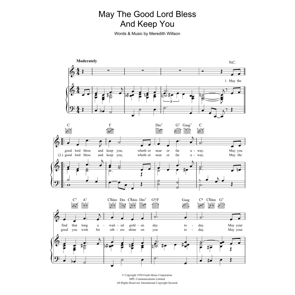 May The Good Lord Bless and Keep You