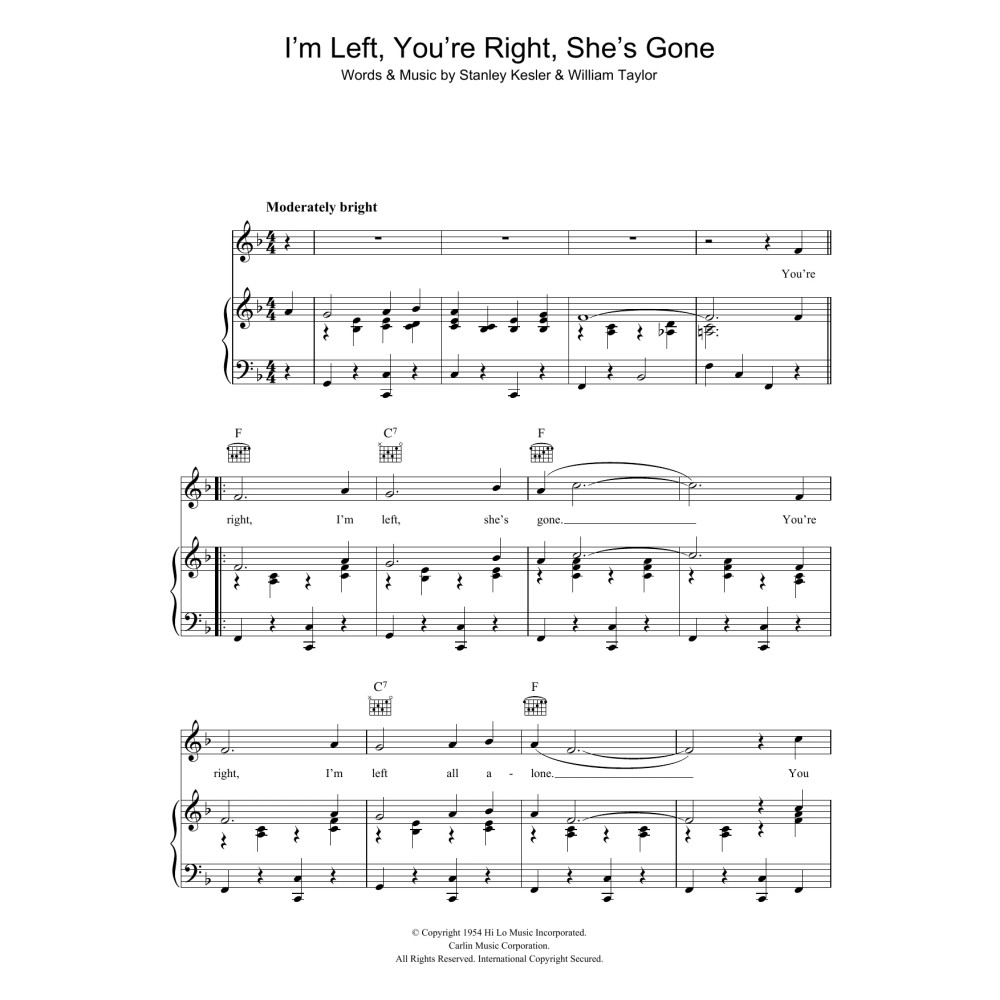 I'm Left, You're Right, She's Gone