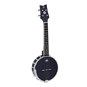 Ukulele Banjo Ortega, 4 Cordes, Noir