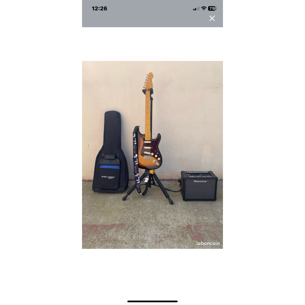 Vintage V6 V6MRSSB Distressed - guitare électrique + ampli