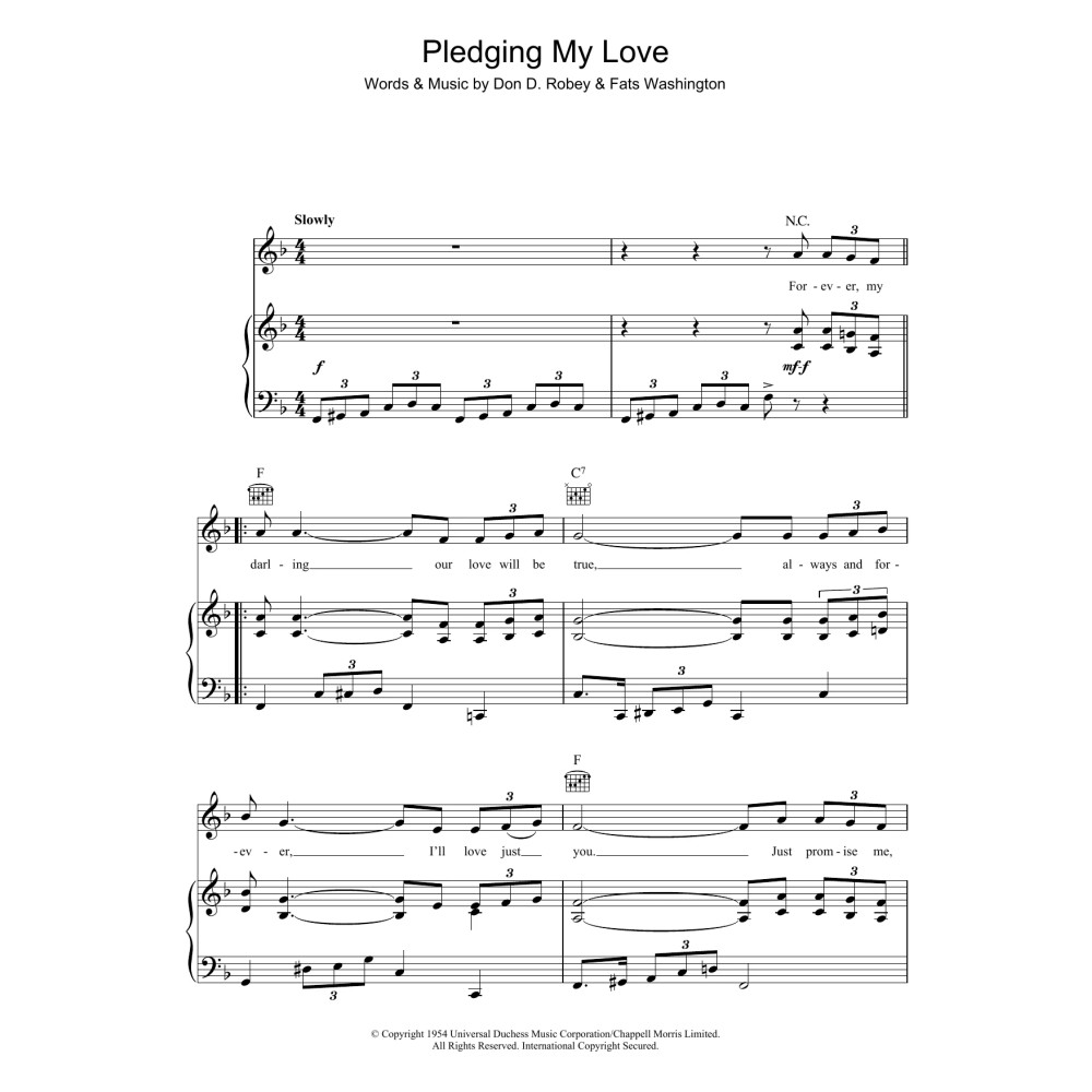 Pledging My Love