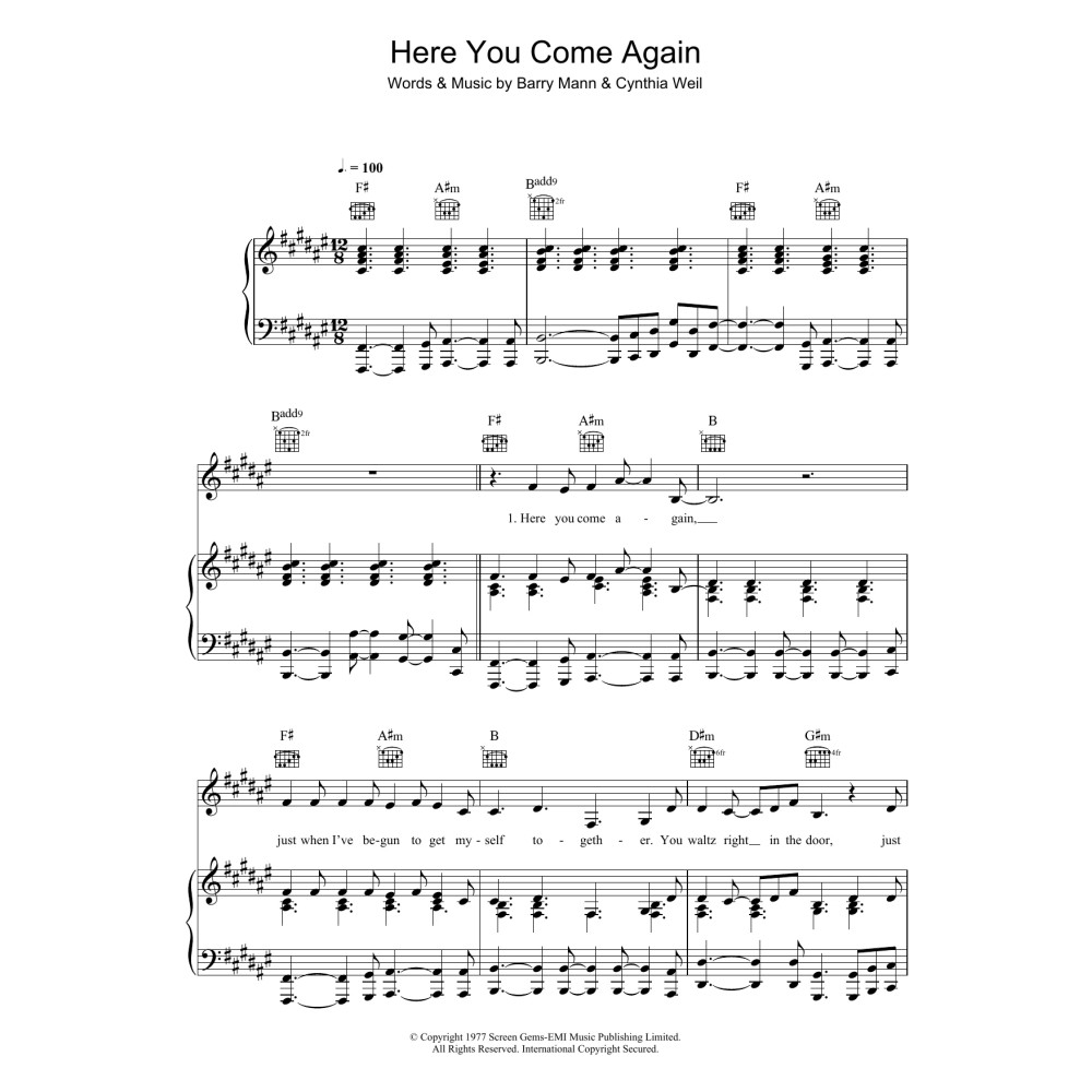 Here You Come Again