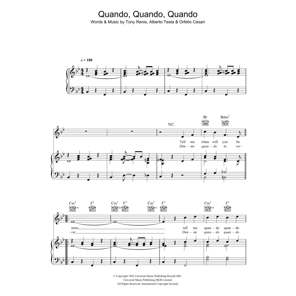 Quando, Quando, Quando