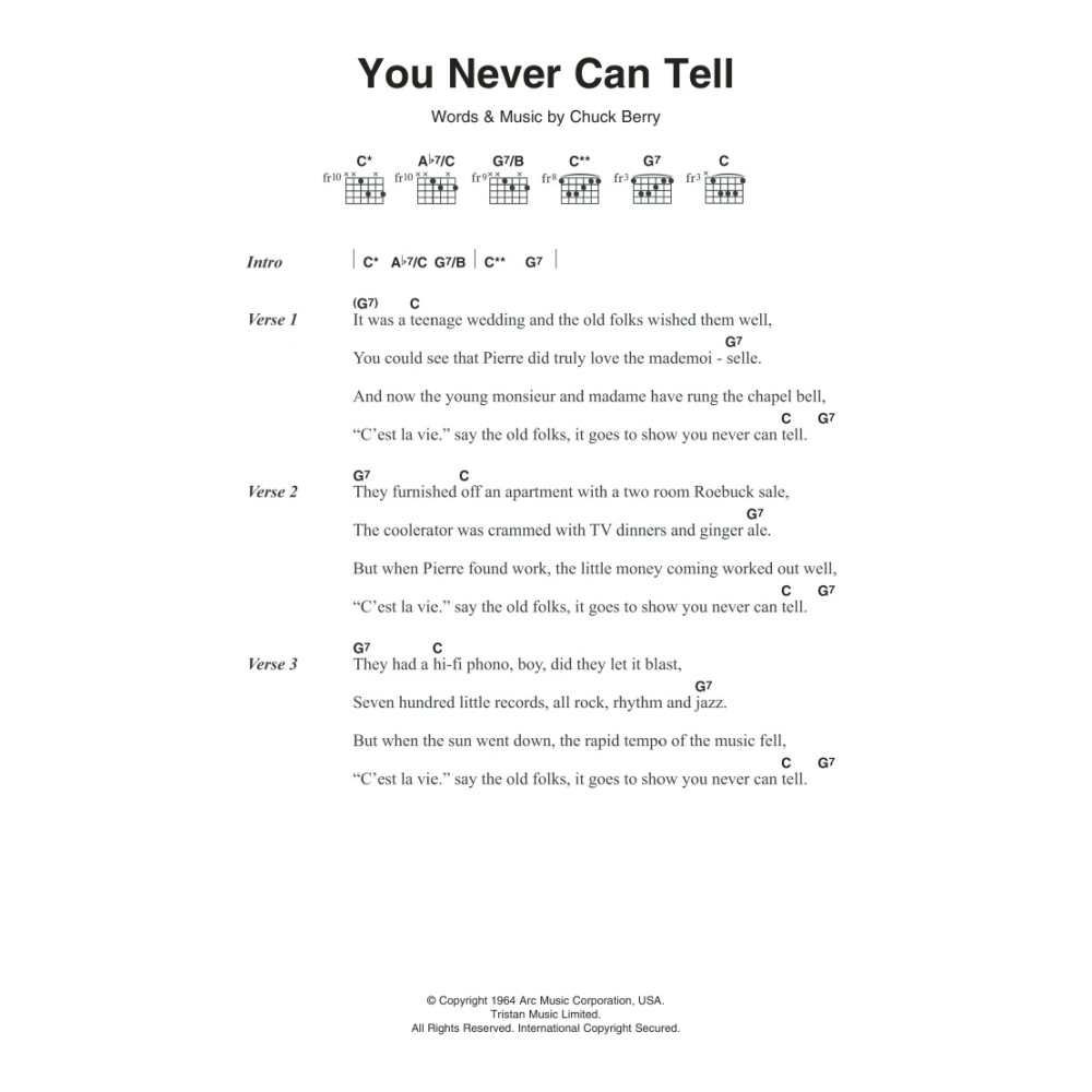 You Never Can Tell