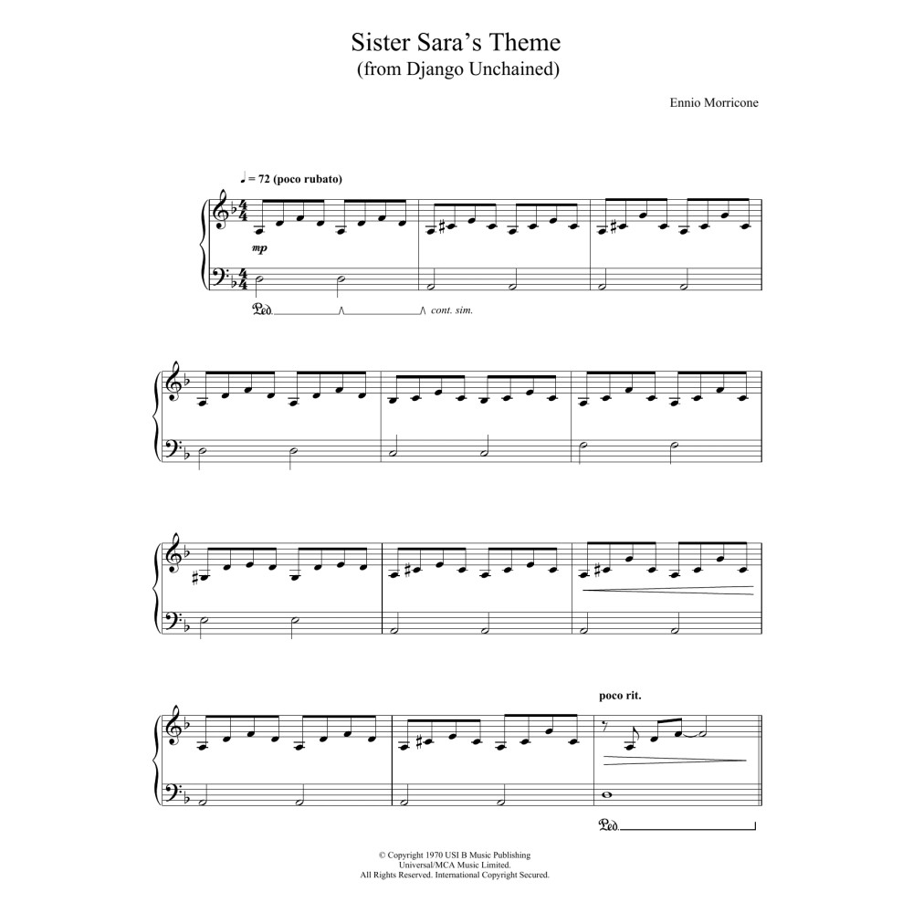 Sister Sara's Theme (Django Unchained)
