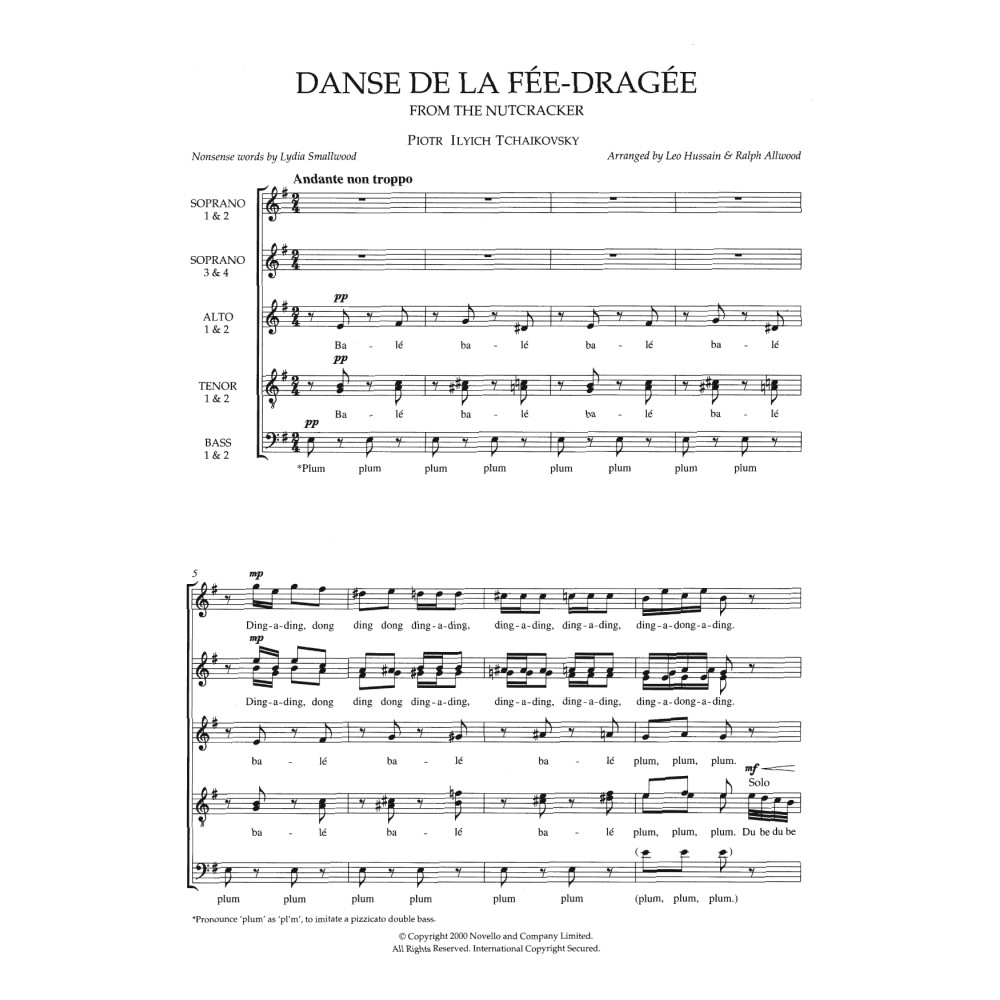 Dance Of The Sugar Plum Fairy (From The Nutcracker) (arr. Leo Hussain and Ralph Allwood)