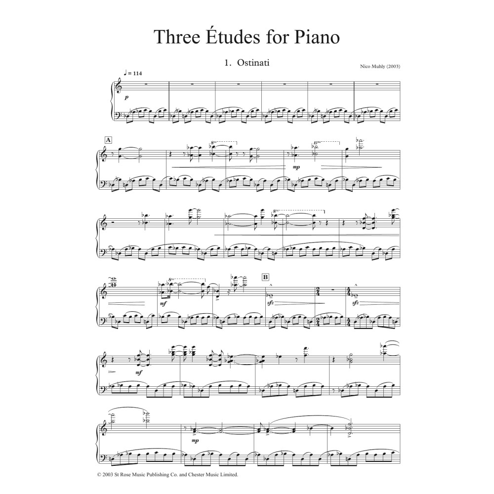 Three Etudes for Piano