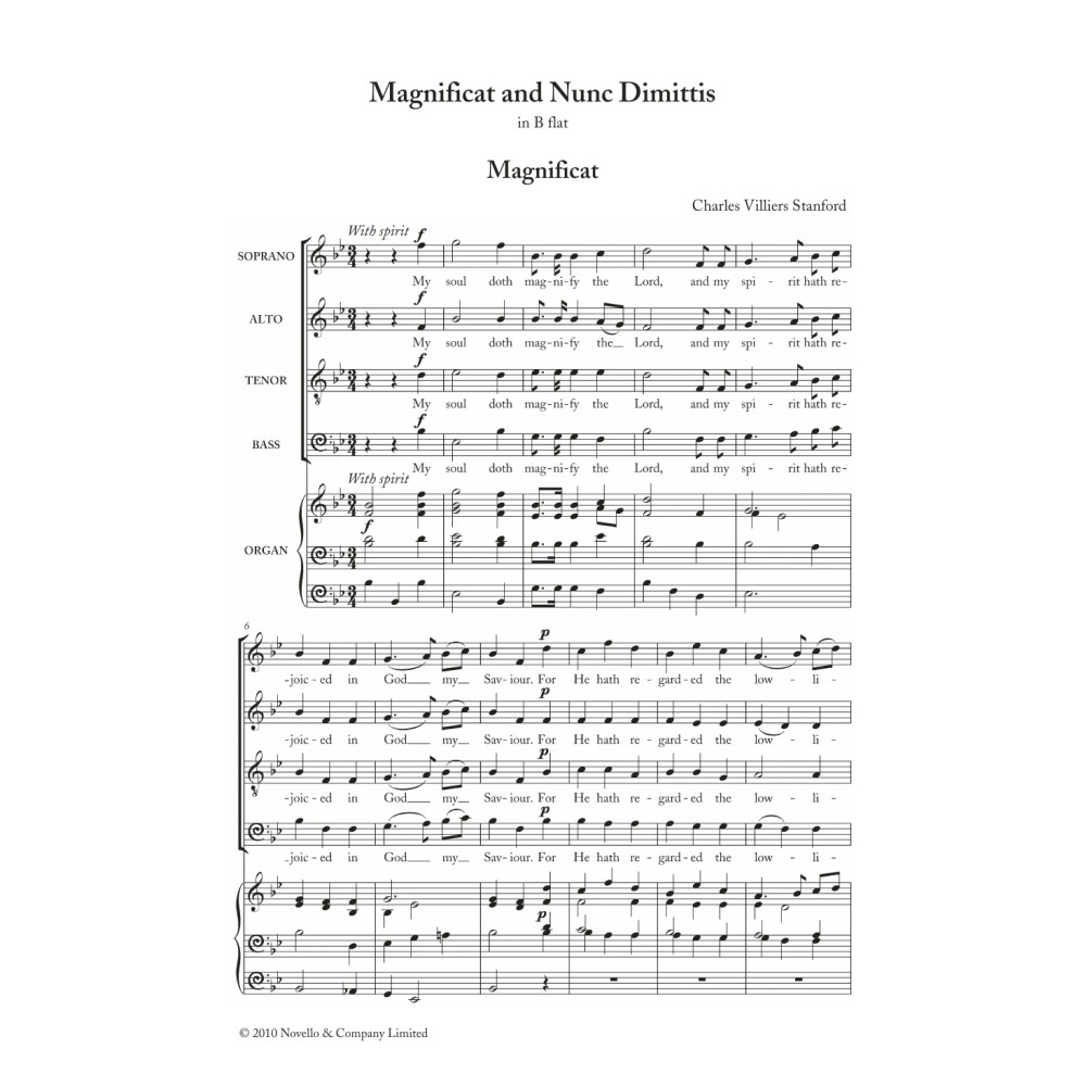 Magnificat And Nunc Dimittis In B Flat