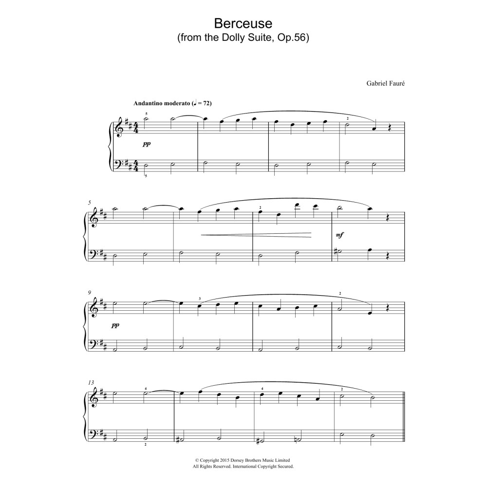 Berceuse (from the Dolly Suite, Op.56)