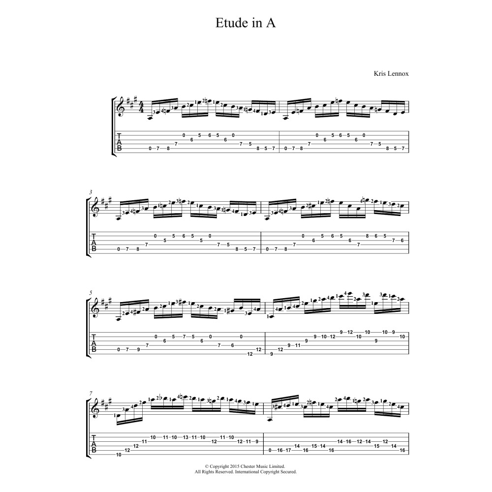 Etude In A