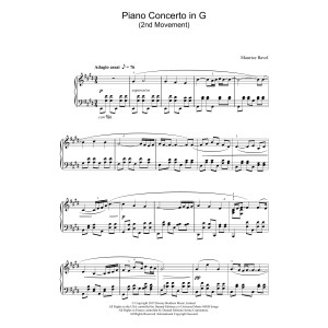Piano Concerto In G, 2nd Movement 'Adagio Assai' (Excerpt)
