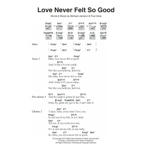 Love Never Felt So Good