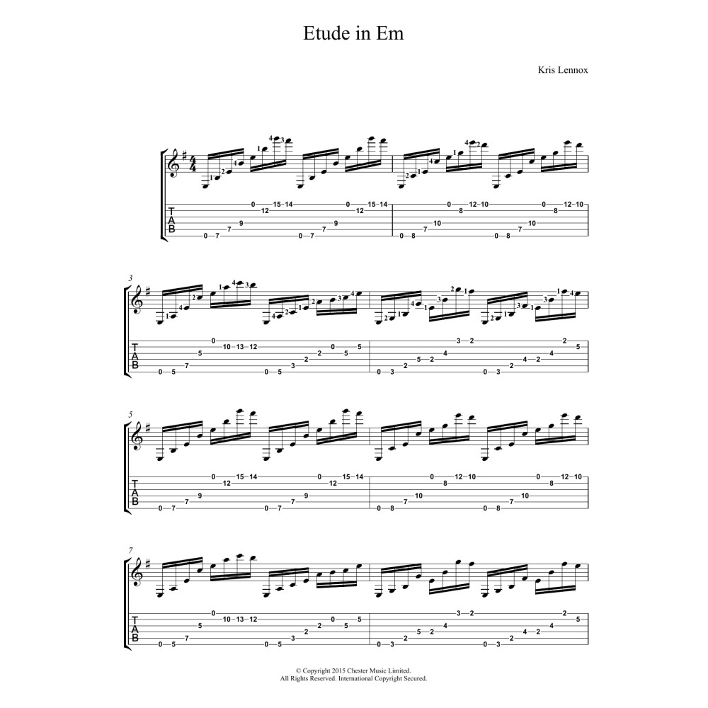 Etude In Em