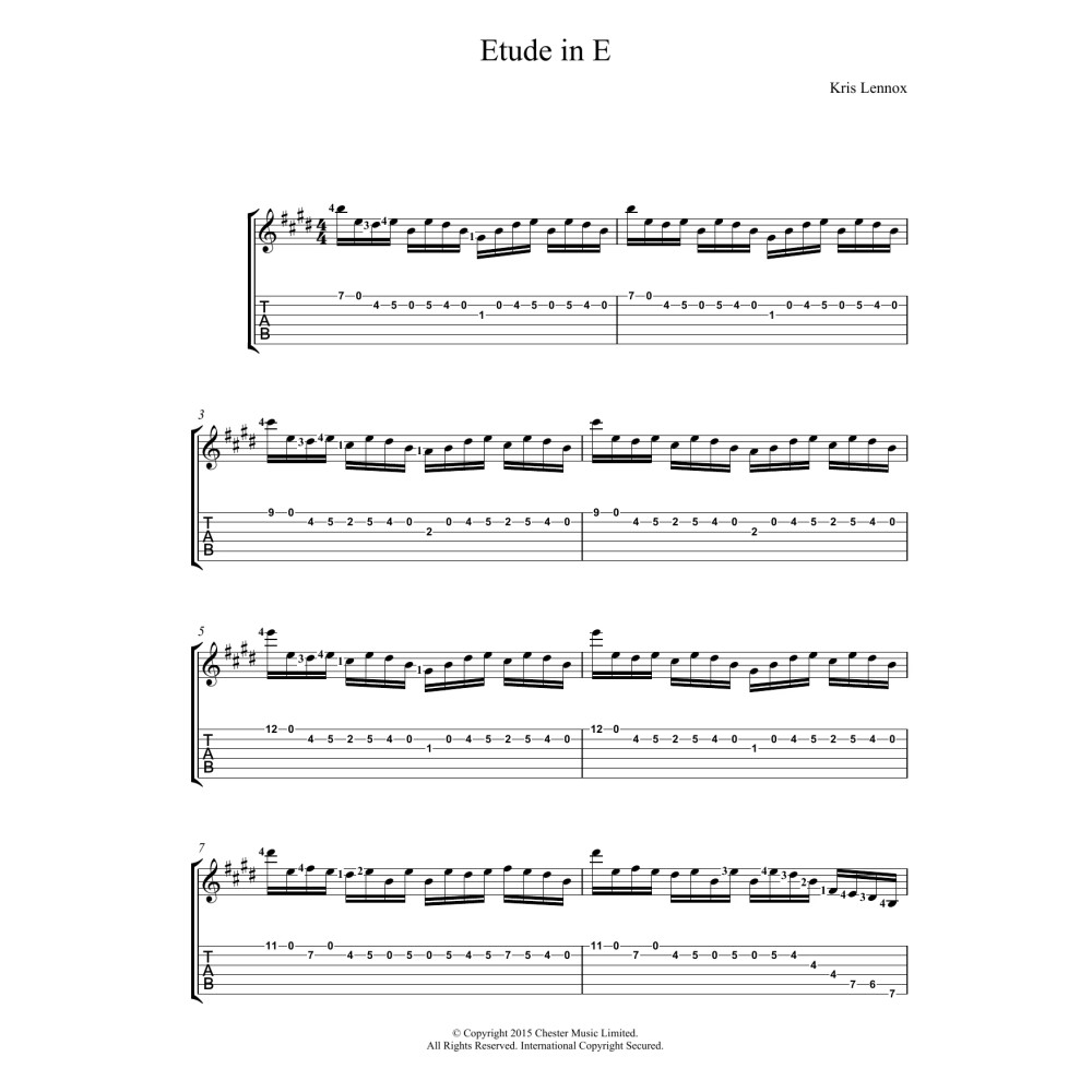 Etude In E