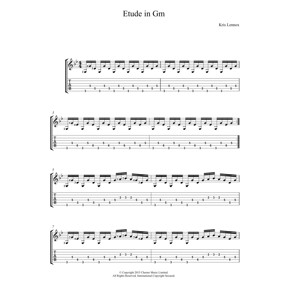 Etude In Gm