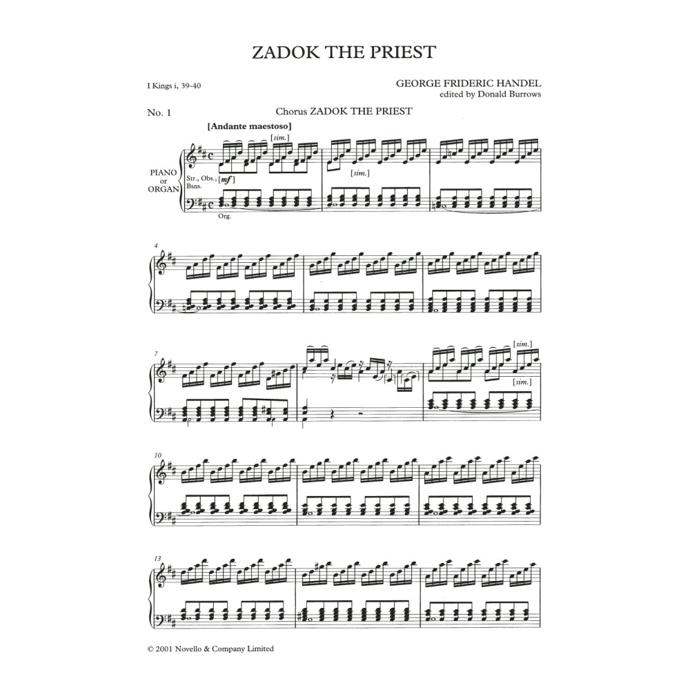 Zadok The Priest (arr. Donald Burrows)