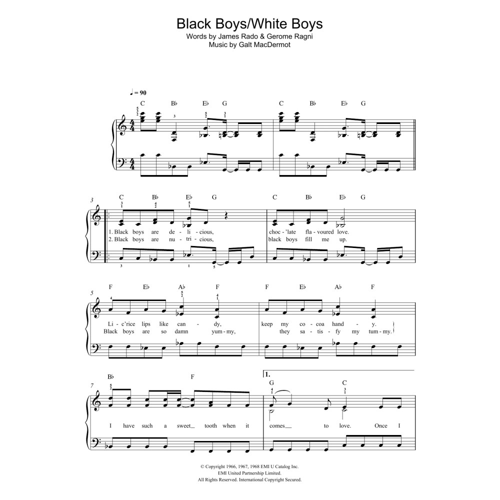 Black Boys (from 'Hair')