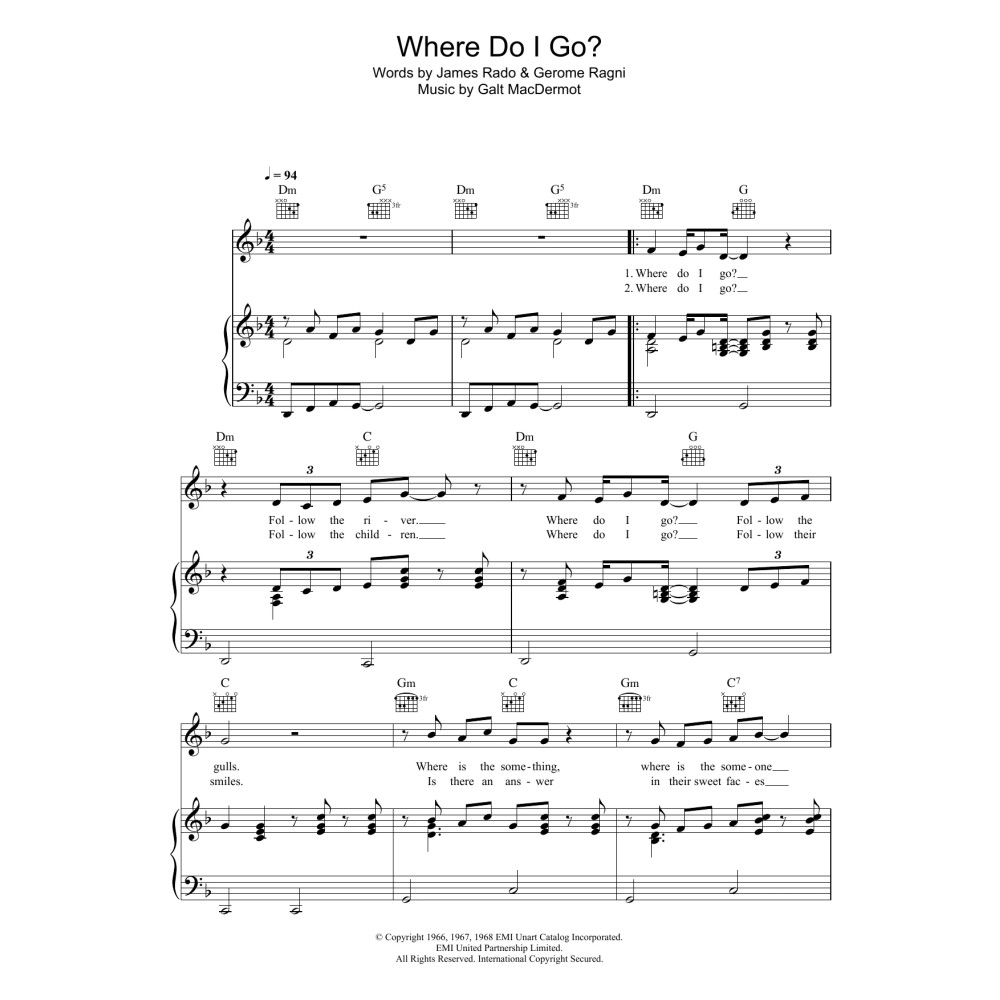 Where Do I Go? (from 'Hair')