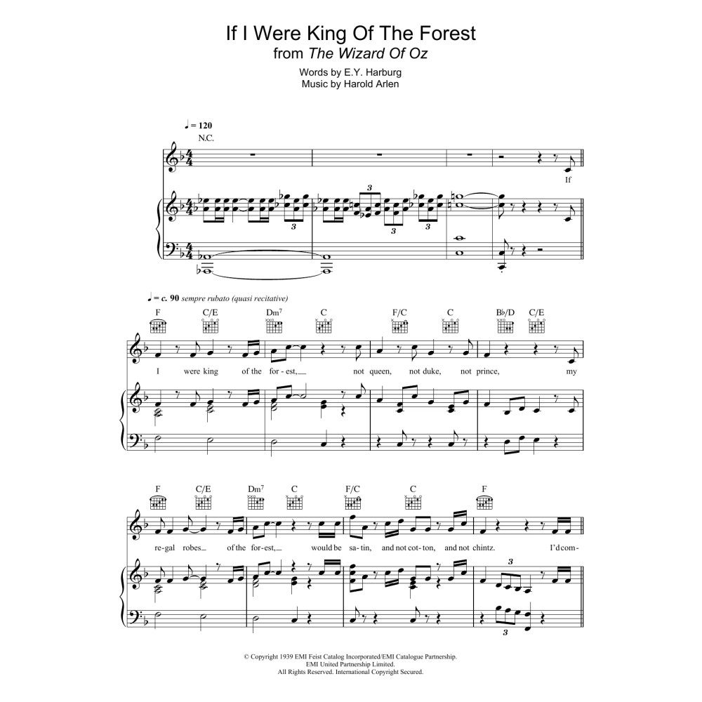 If I Were The King Of The Forest (from 'The Wizard Of Oz')