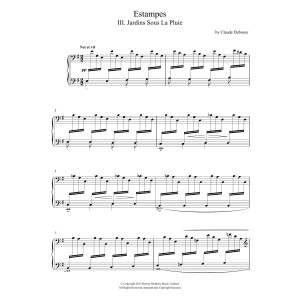 Estampes - III. Jardins Sous La Pluie