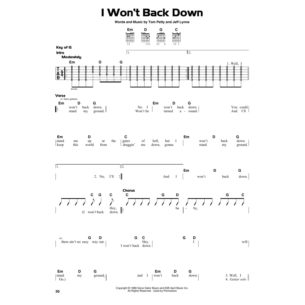 I Won't Back Down