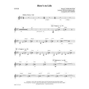 Here's to Life - Guitar